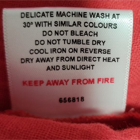 NWT Hush One Shoulder Dress Cotton Red UK 10 = US 6 - Picture 6 of 9